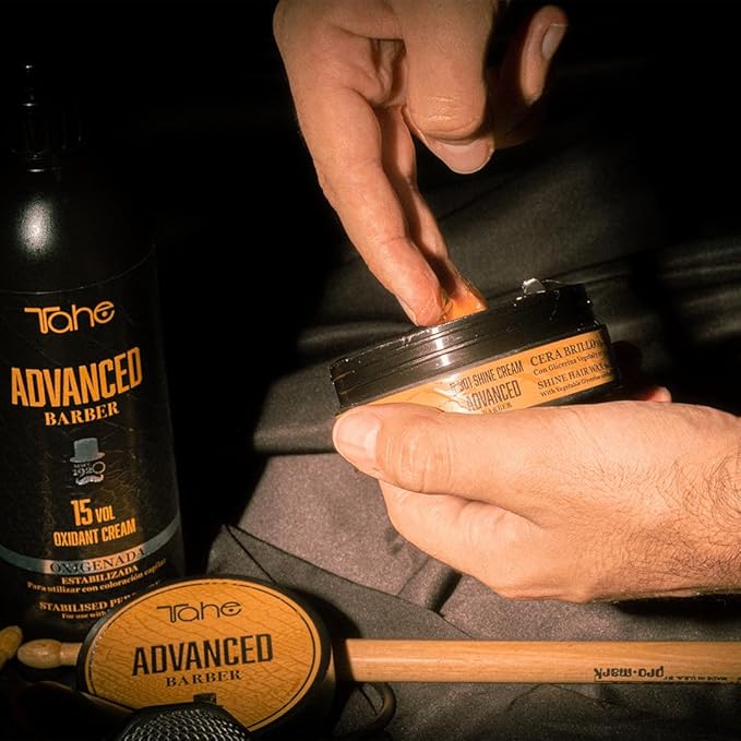 Tahe Advanced Barber Shine Hair Wax, 3.5 oz, Extra Strong Hold