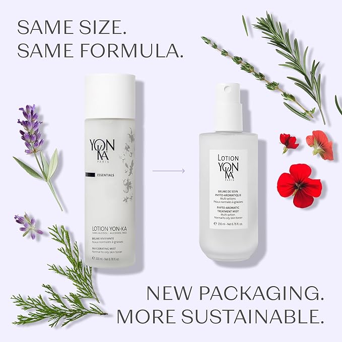 Yon-Ka Lotion PNG Toner | Refreshing Daily Face Mist with Botanical Essential Oils, Aloe Vera & Rosemary | Hydrates, Soothes & Mattifies | Alcohol-Free Toner for Normal to Oily Skin | 6.76 fl oz