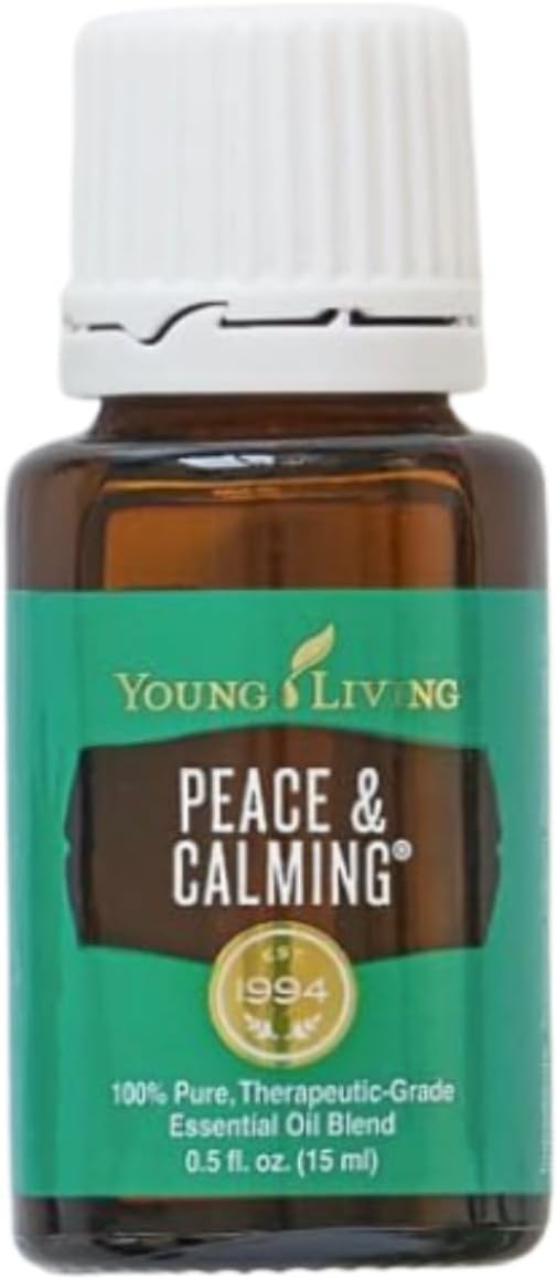 Young Living Peace & Calming Essential Oil 15ml - Pure & Tranquil Aromatherapy - Relax, Unwind, and Find Inner Peace - Topical & Aromatic - Blue Tansy, Orange, Tangerine, Patchouli, and Ylang Ylang