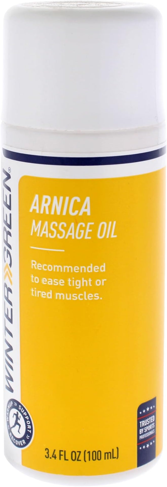 Wintergreen Arnica Massage Oil, 3.4 oz – Body Oil for Relaxation of Tight or Tired Muscles, Premium Blend for Relief, Arnica Gel Pain Relief for Athletes, Sports Therapy, Post-Workout Recovery