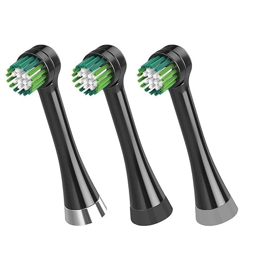 Waterpik Triple Clean Replacement Brush Heads, Black, OTRB-3WB, 3 Count (Pack of 1) for Complete Care 5.5 and 9.5 Models CC-02, WP-812/822/842