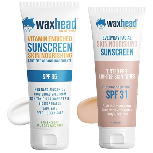 Waxhead Tinted Face Sunscreen, SPF, BB Cream, Zinc Oxide, Mineral Sunscreen