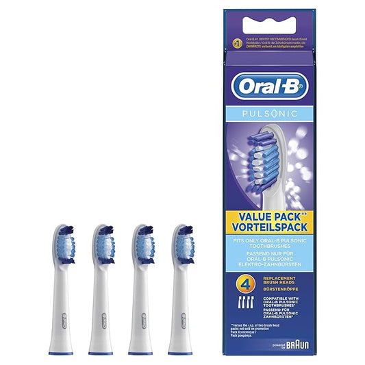Braun Oral-B SR32-4 Pulsonic Value Pack Replacement Brush Heads 1Pack